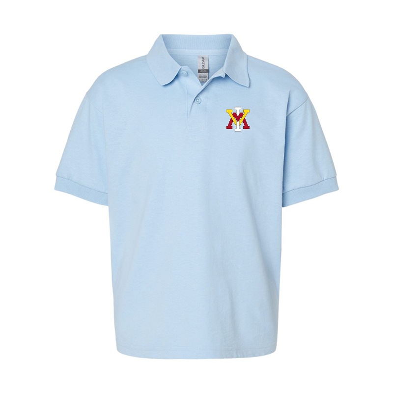 Youth VMI Keydets Gildan Dry Blend Jersey Polo